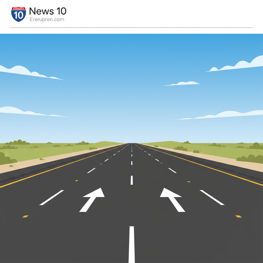 Visual representation of interstate 10