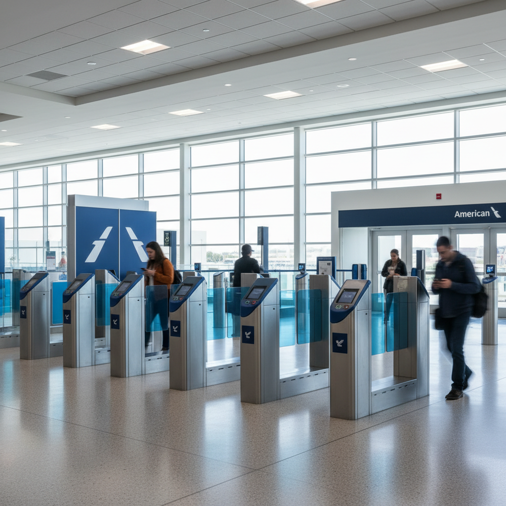 Visual representation of american airlines dfw e-gates