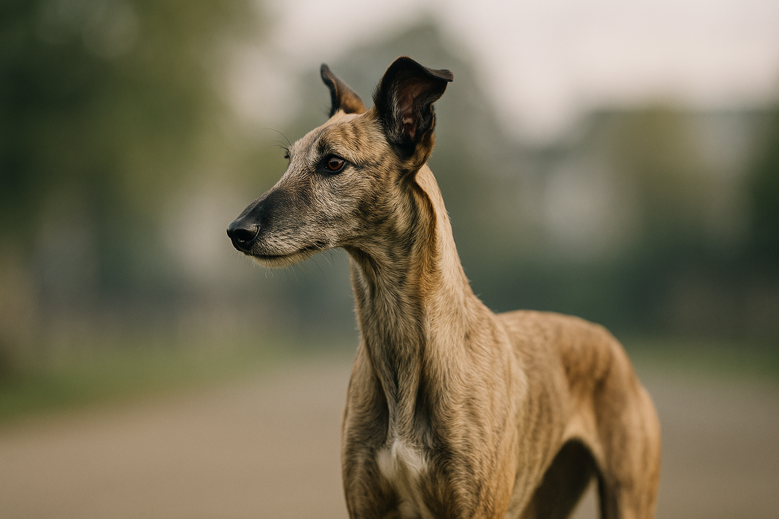 Visual representation of lurcher dog