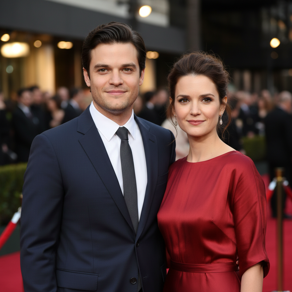 Visual representation of joshua jackson katie holmes red carpet