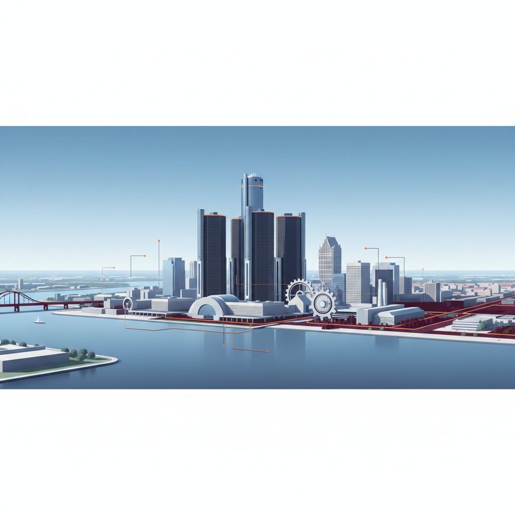 Visual representation of click on detroit