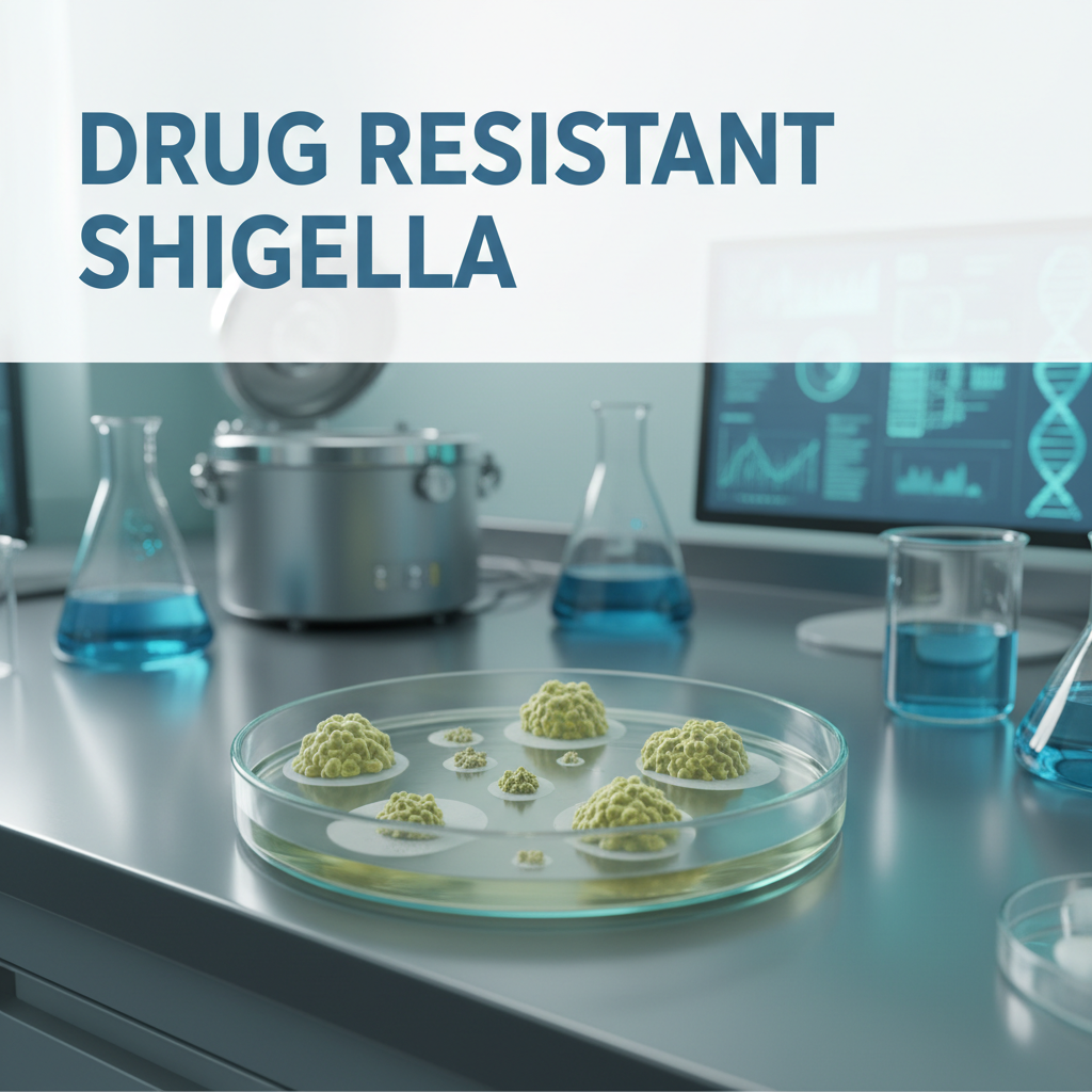 Visual representation of drug resistant shigella