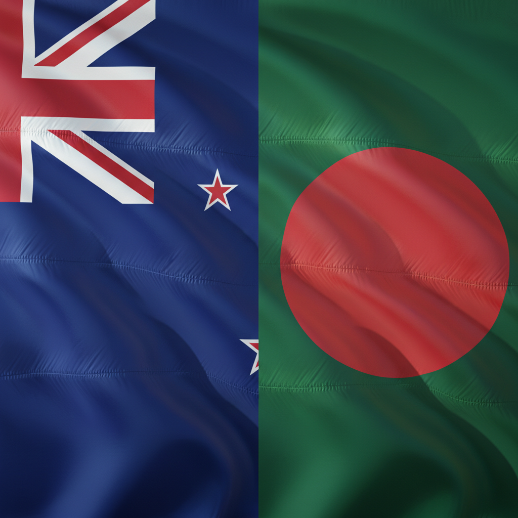 Visual representation of new zealand vs bangladesh