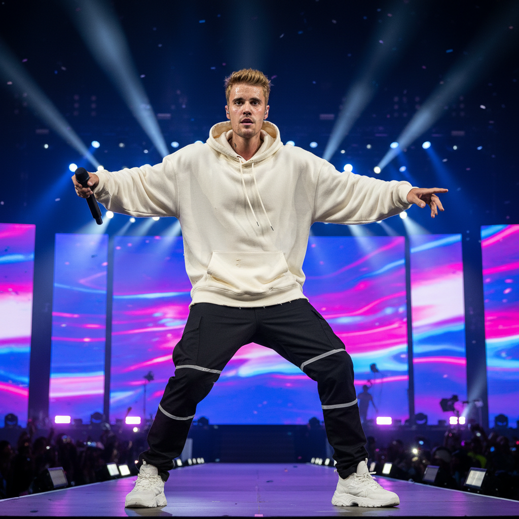 Visual representation of justin bieber coachella weekend 2