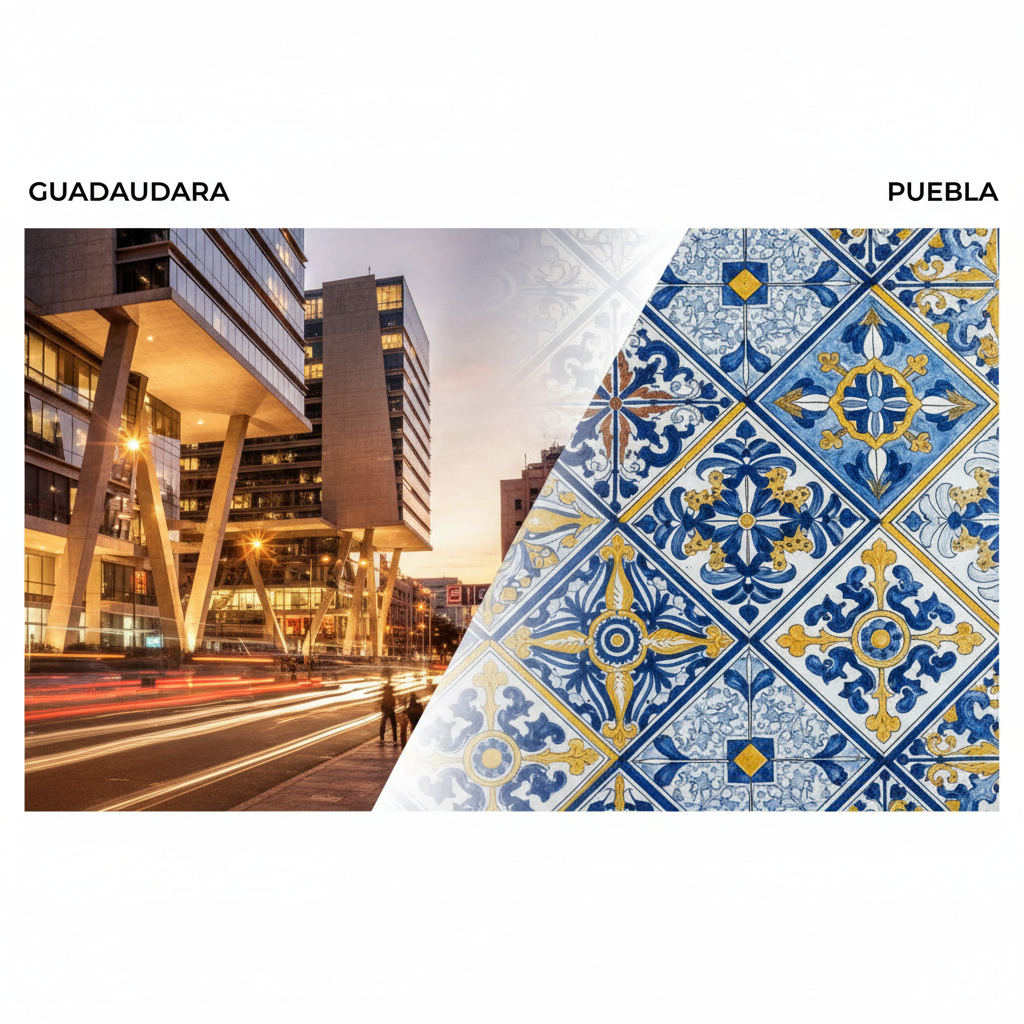 Visual representation of guadalajara - puebla