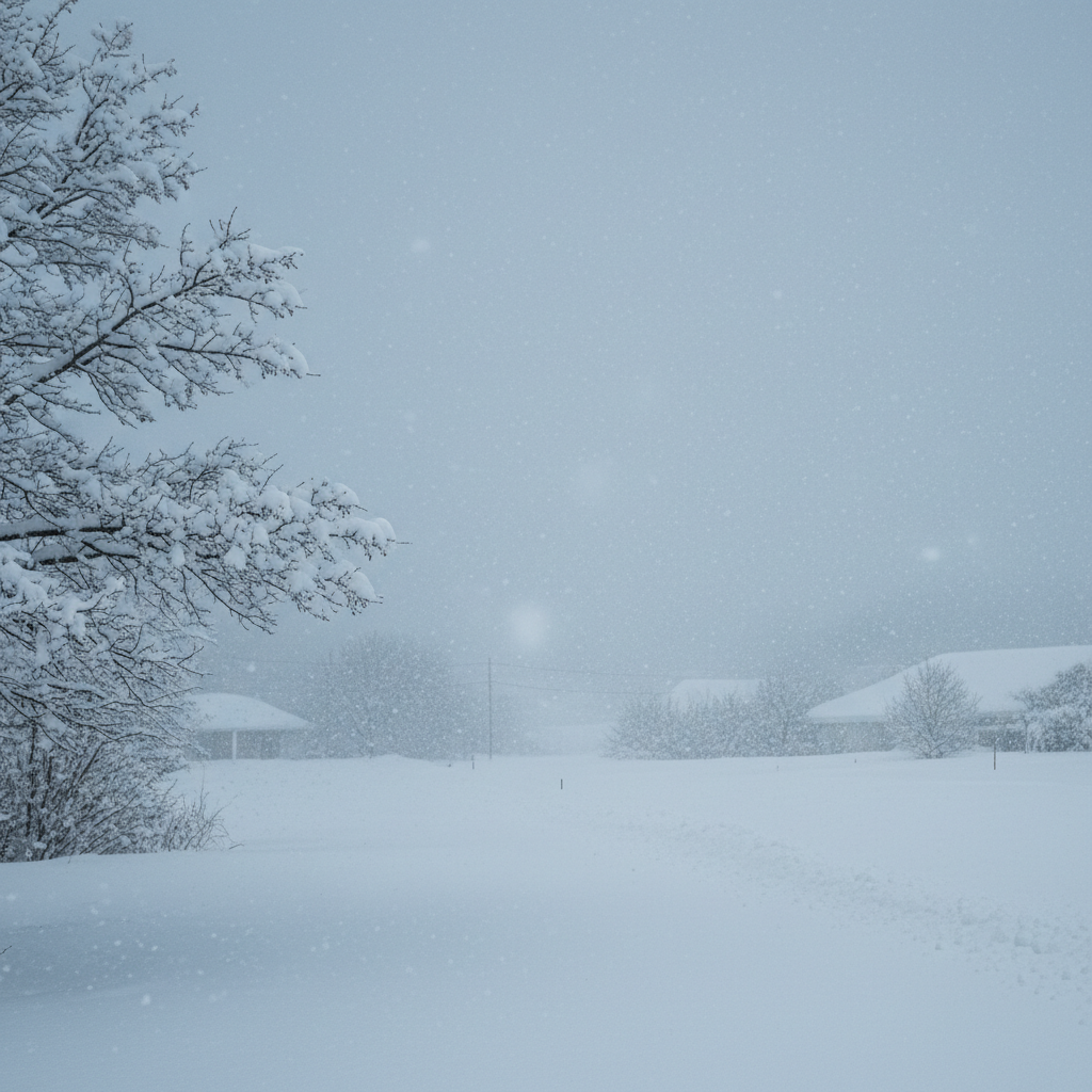 Visual representation of winter storm