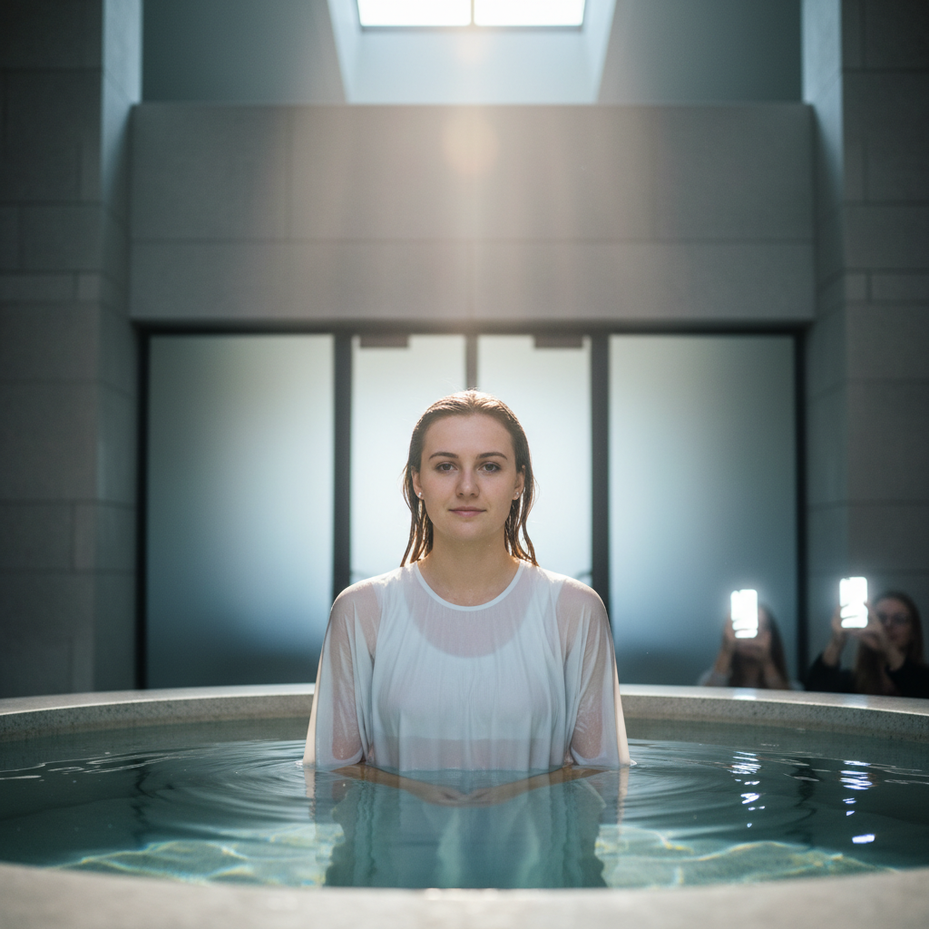 Visual representation of sophie cunningham baptism tiktok