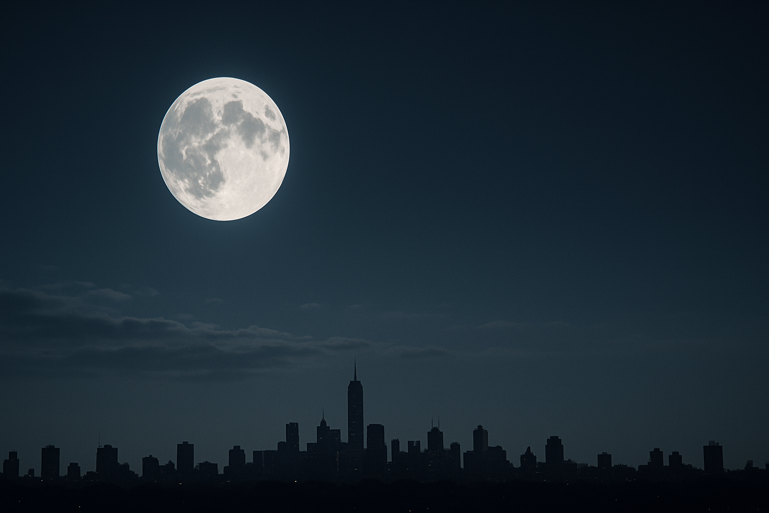 Visual representation of the moon tonight