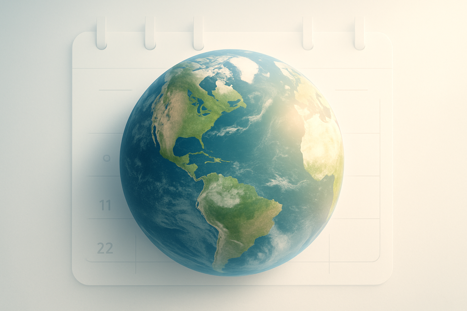 Visual representation of when is earth day