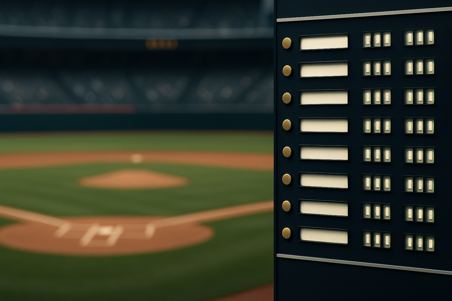 Visual representation of baseball standings