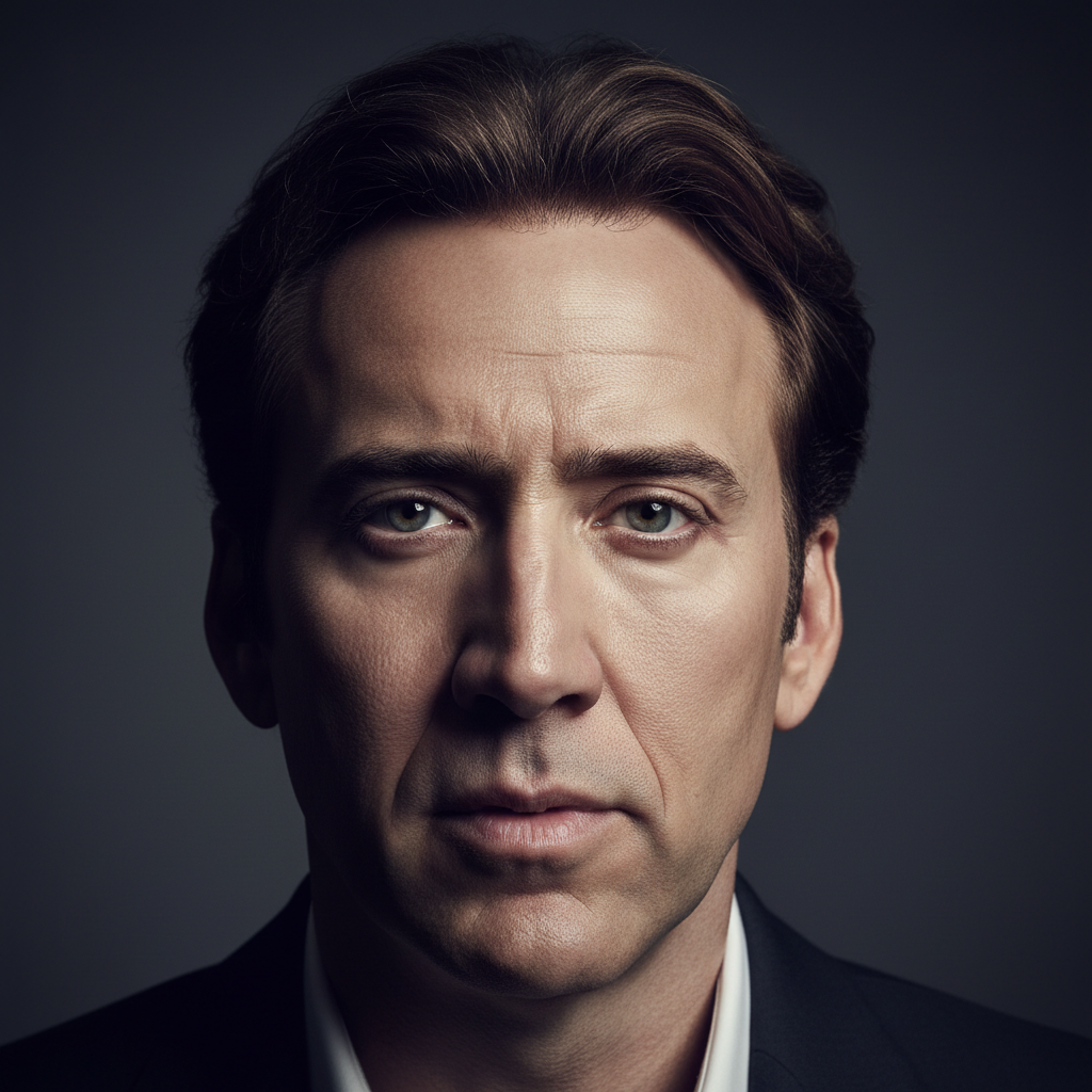 Visual representation of nicolas cage