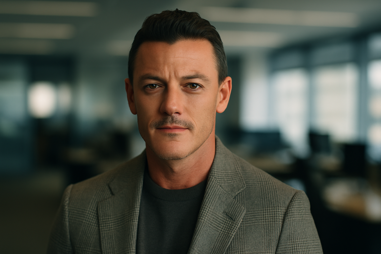 Visual representation of luke evans