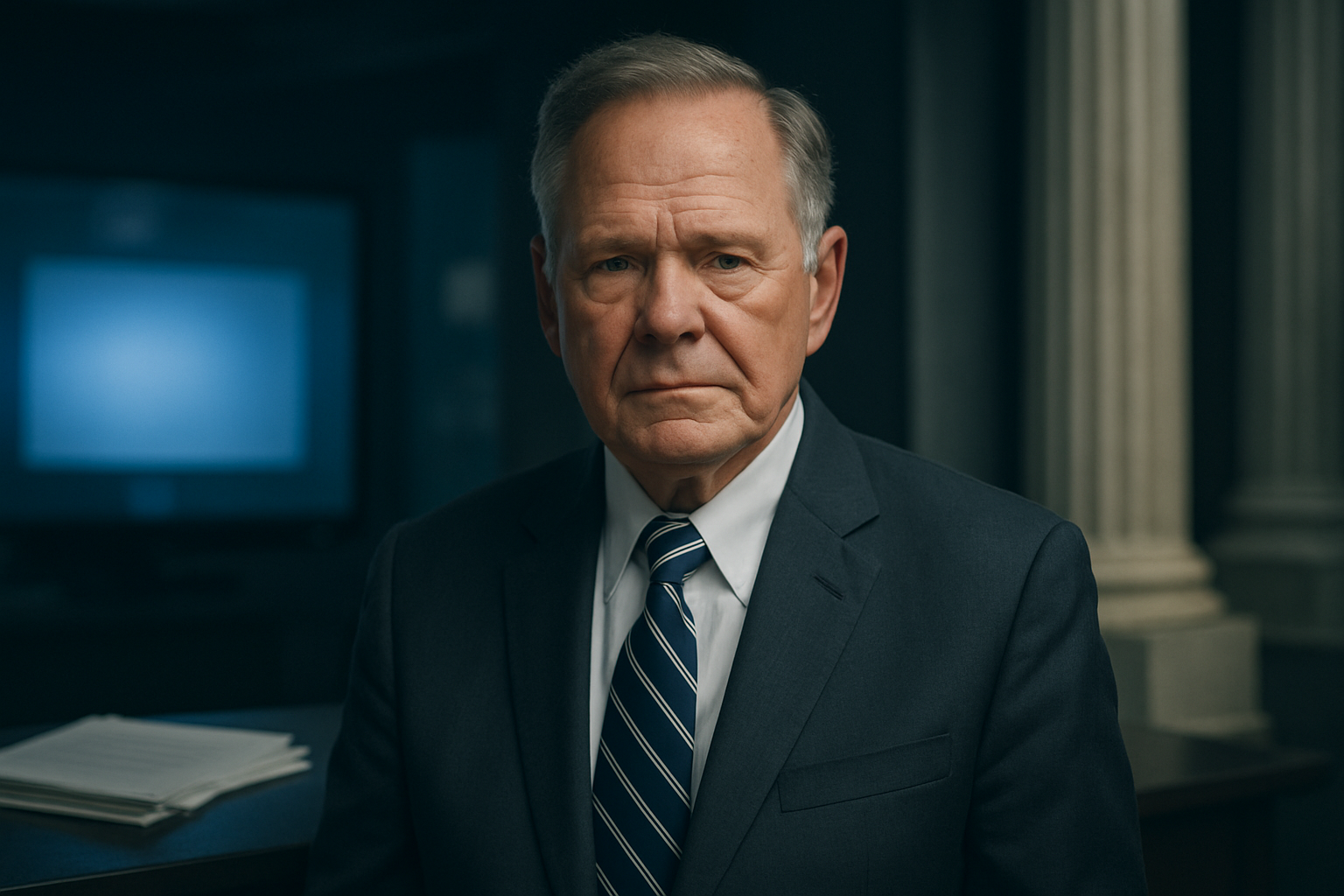 Visual representation of roy moore television ad lawsuit