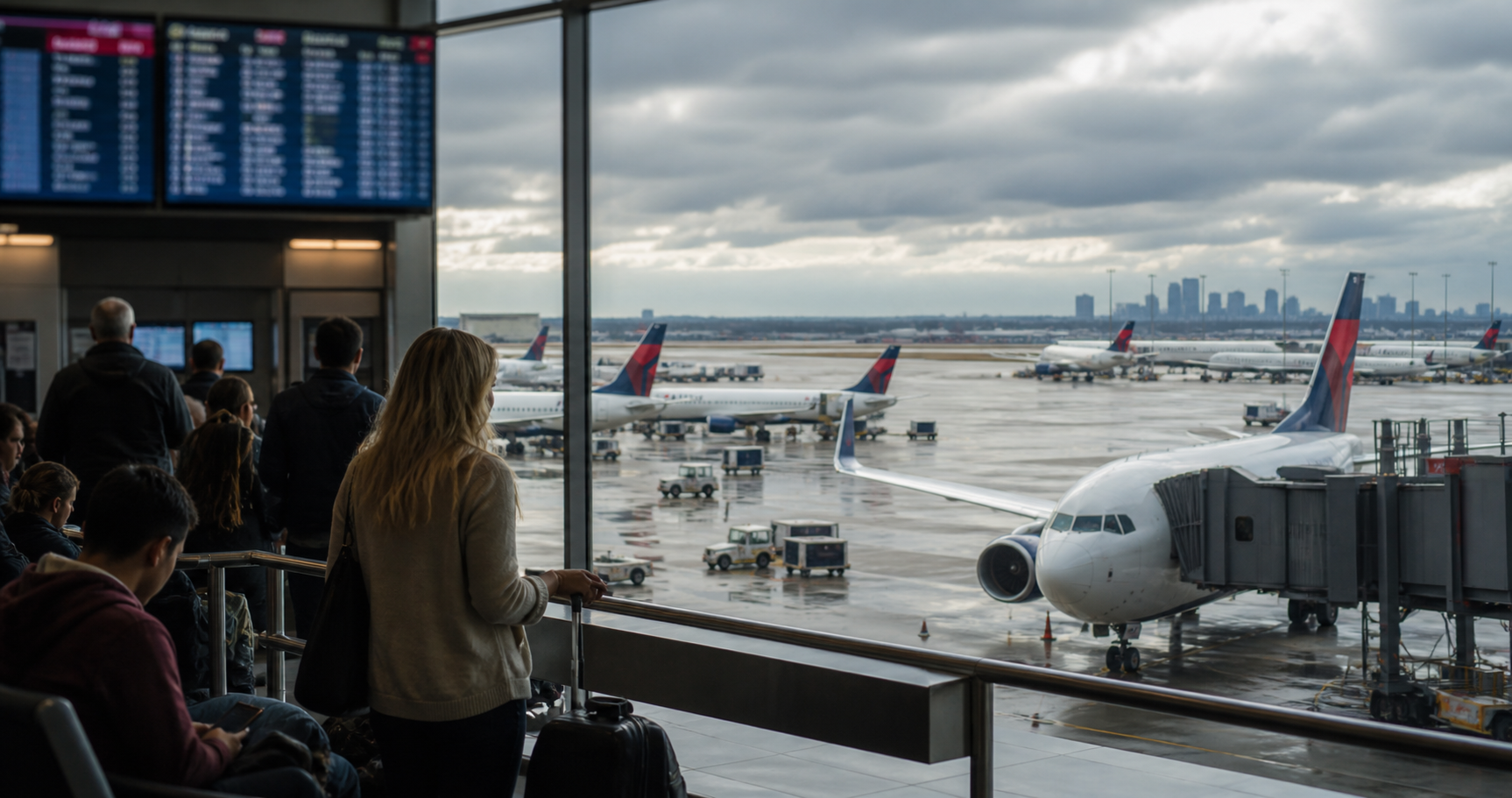 Visual representation of delta air lines atlanta cancellations