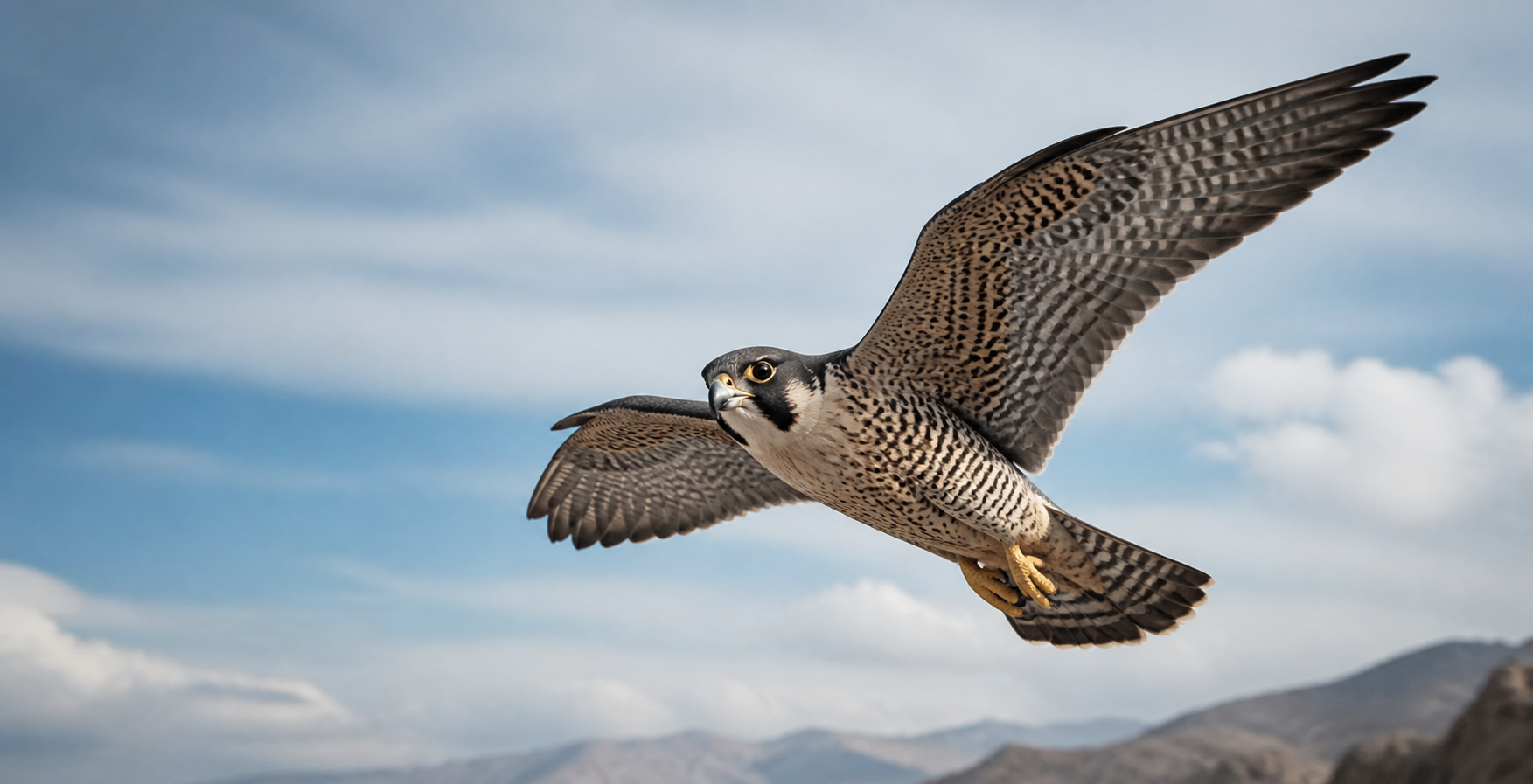 Visual representation of falcons