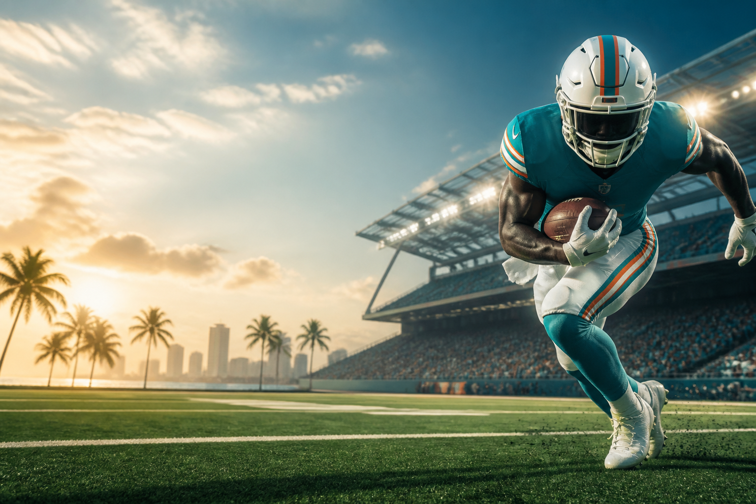Visual representation of miami dolphins
