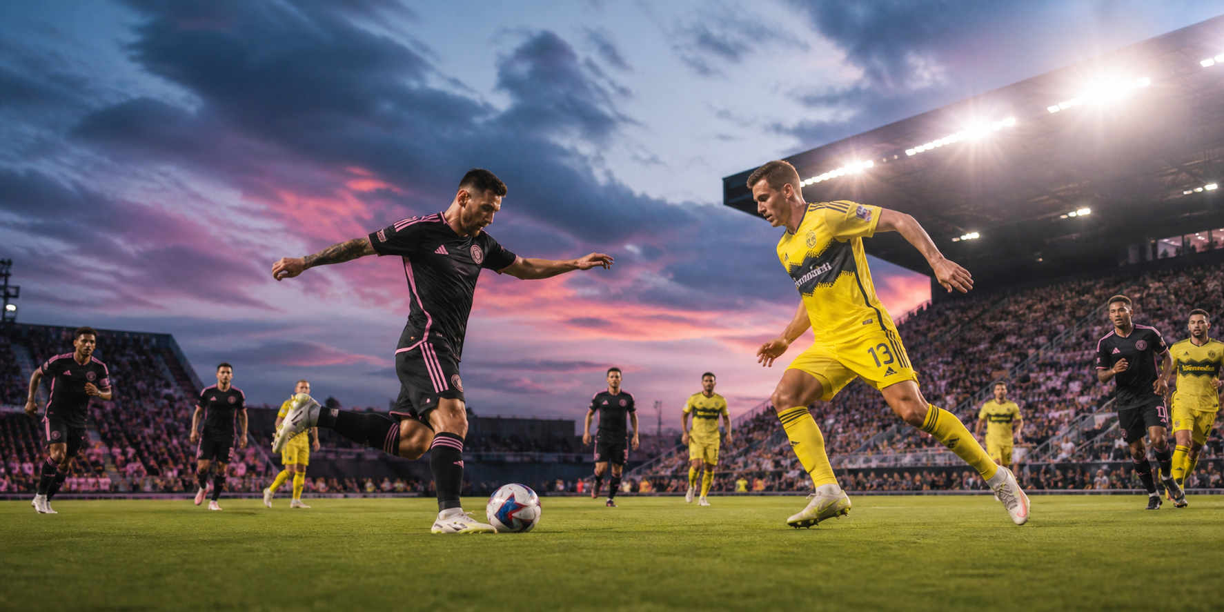 Visual representation of inter miami vs nashville