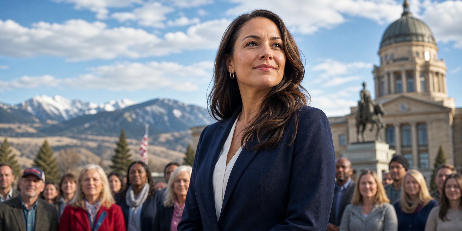 Visual representation of democratic nominee alani bankhead montana