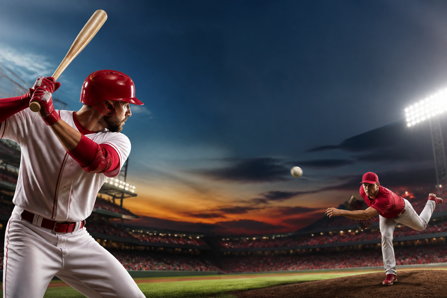 Visual representation of cardinals vs reds