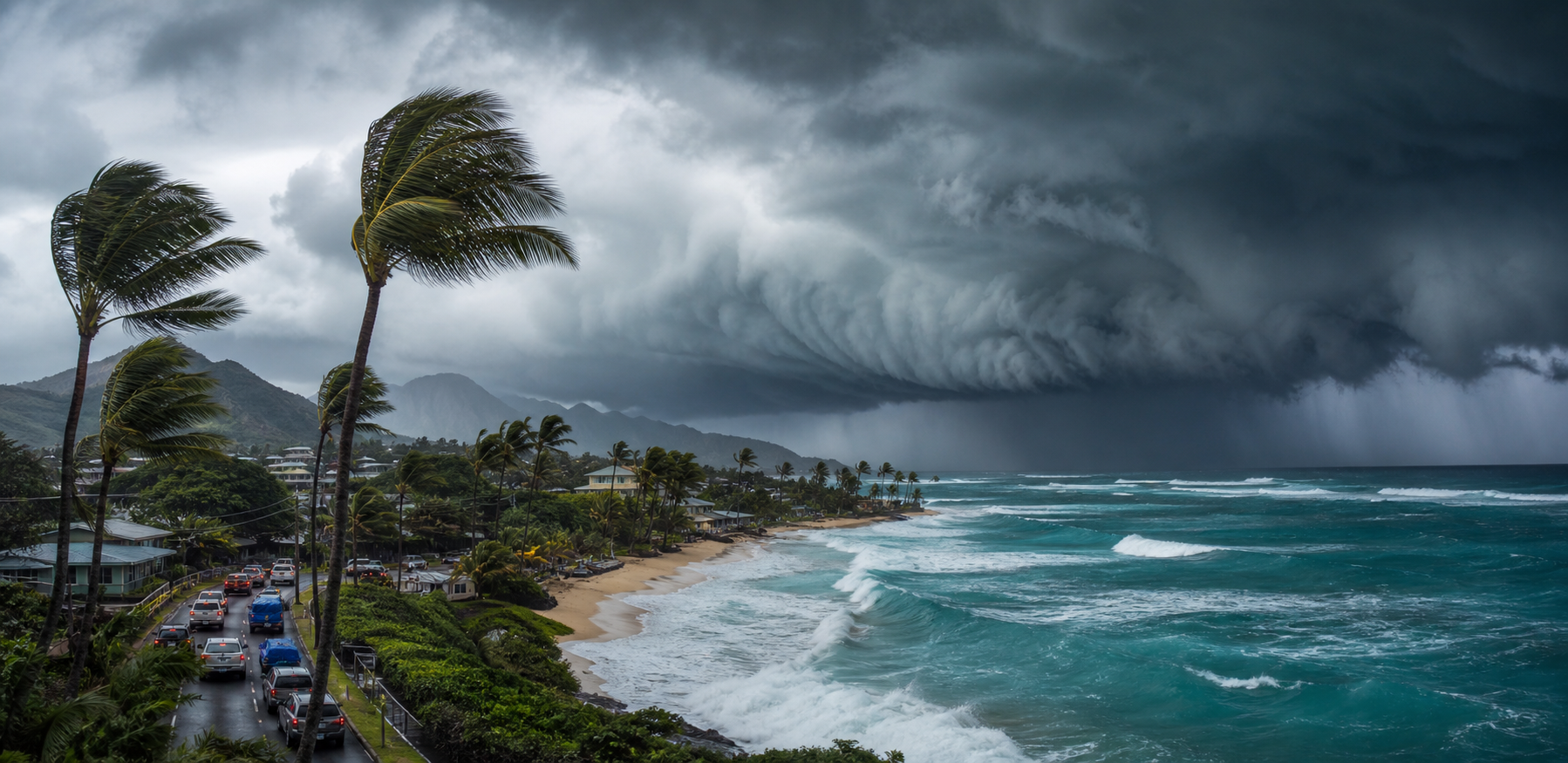 Visual representation of hawaii hurricane