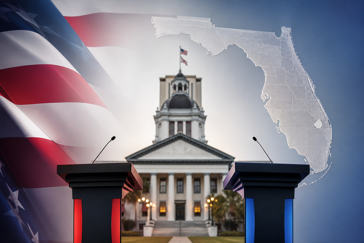 Visual representation of florida governor race