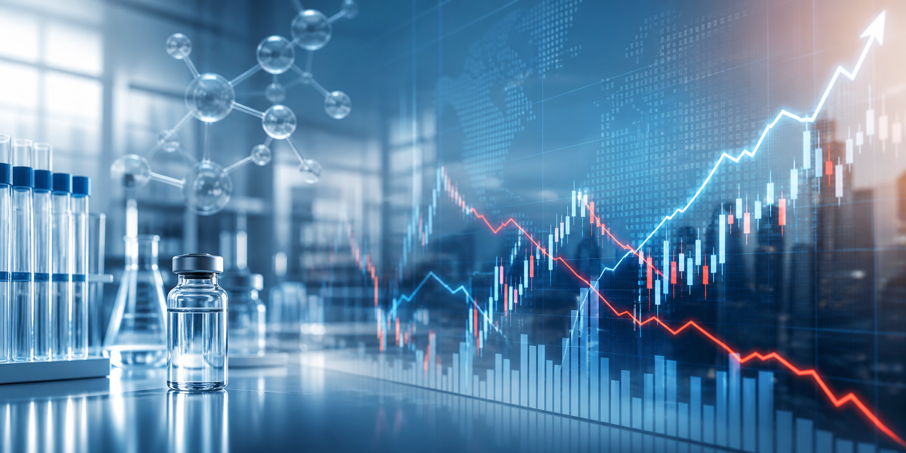 Visual representation of moderna stock