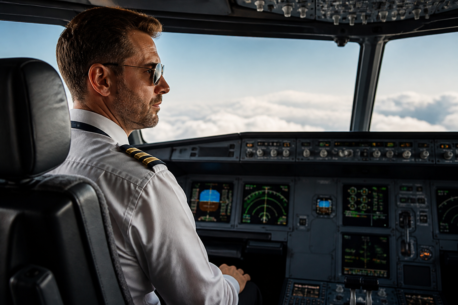 Visual representation of aircraft pilot