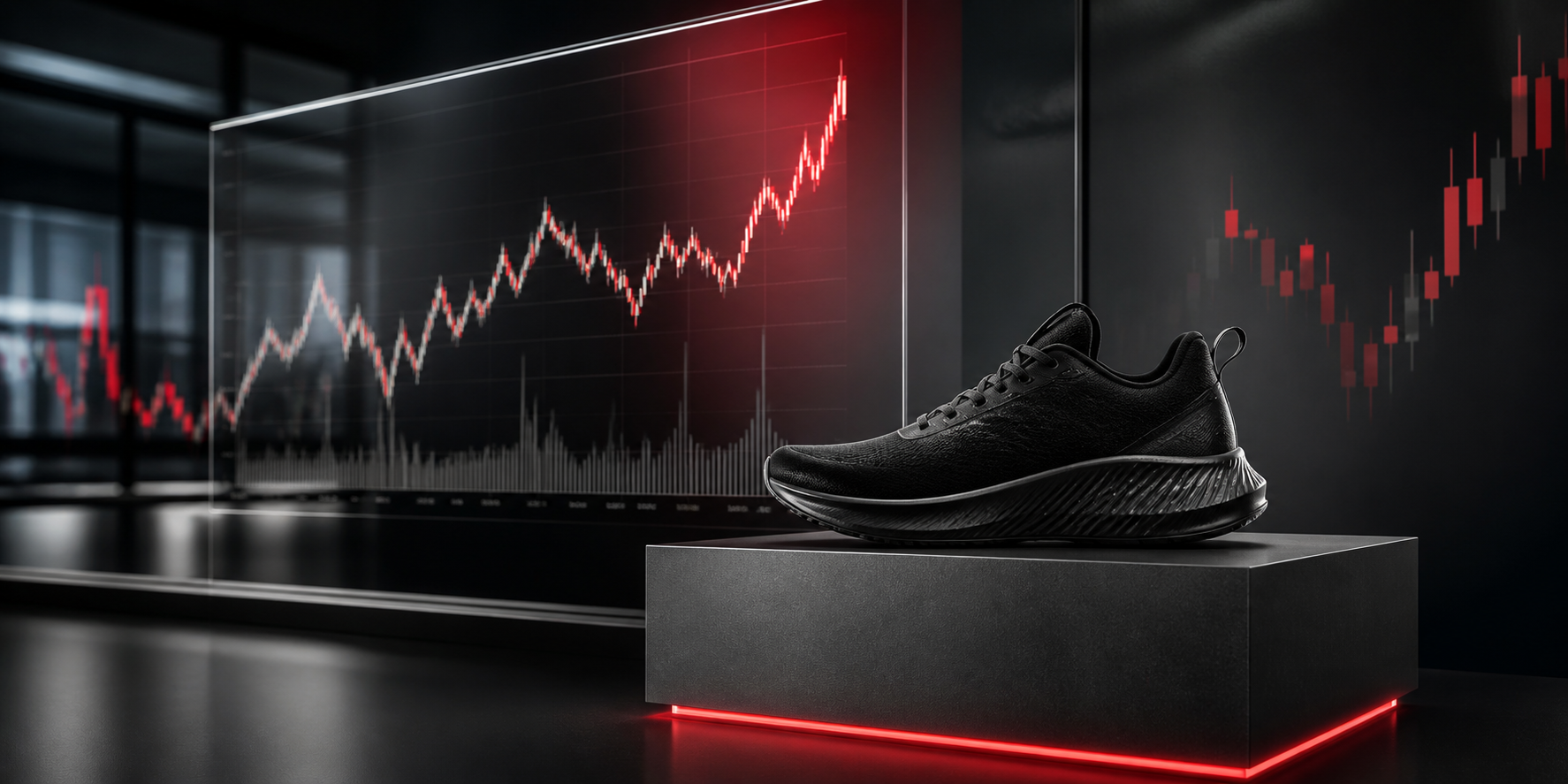 Visual representation of nike stock