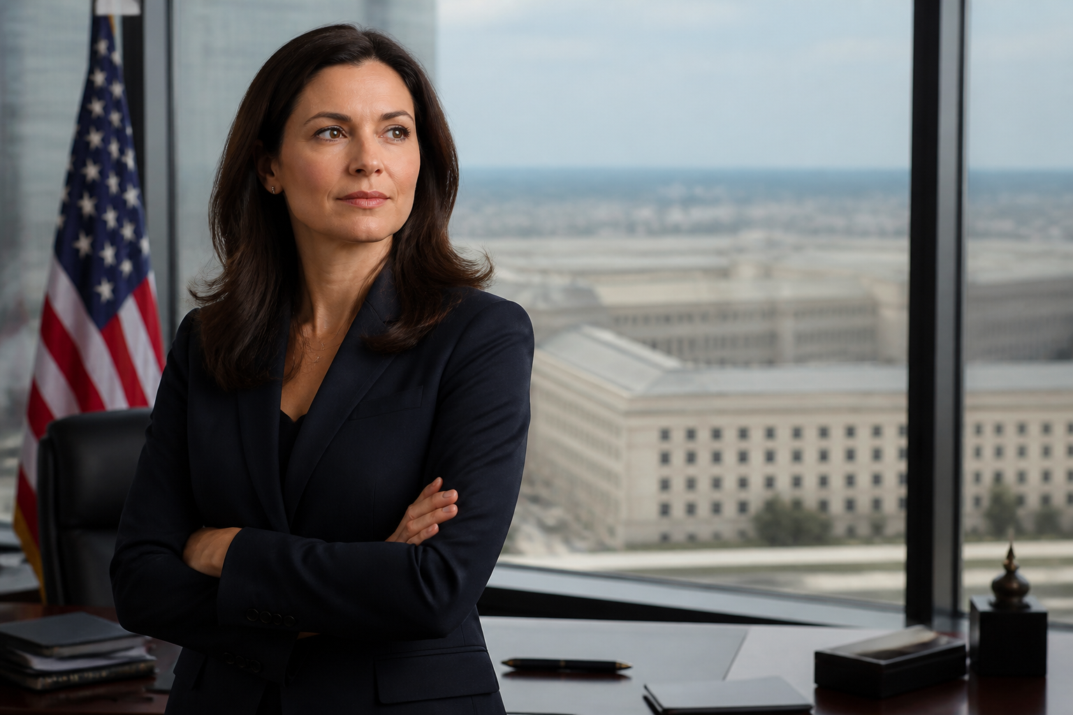 Visual representation of jennifer hegseth pentagon role