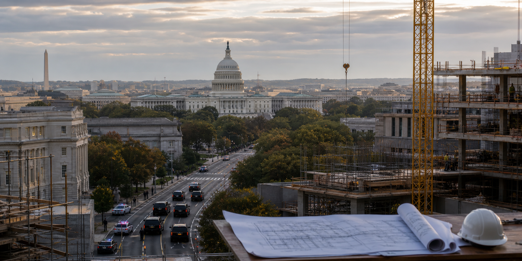 Visual representation of washington dc trump construction projects